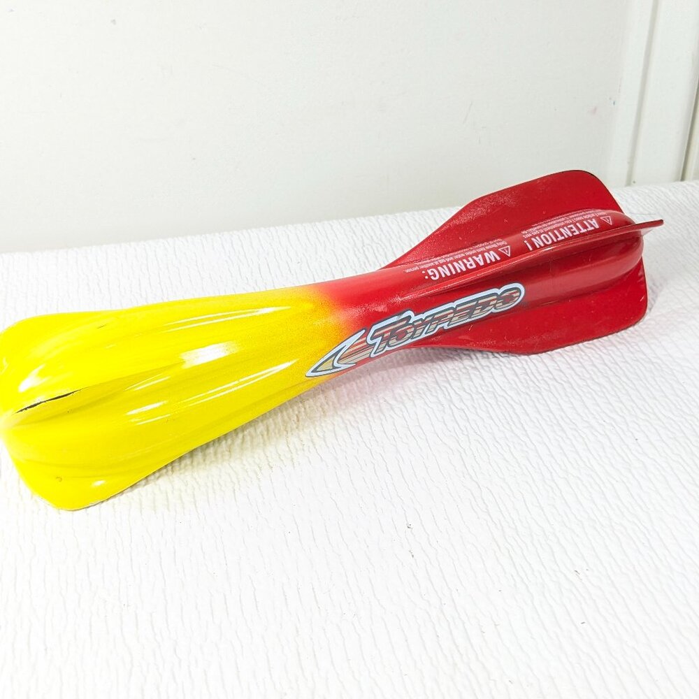 SwimWays Toypedo 25th Anniversary Pool Toy‎ red yellow 2018 Hydrodynamic torpedo